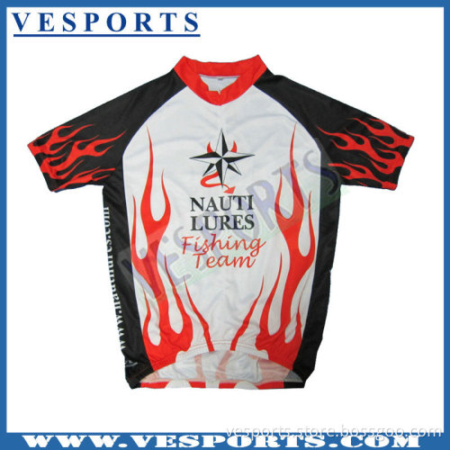 Quick Dry Fabric Full Zip Cycling Jersey
